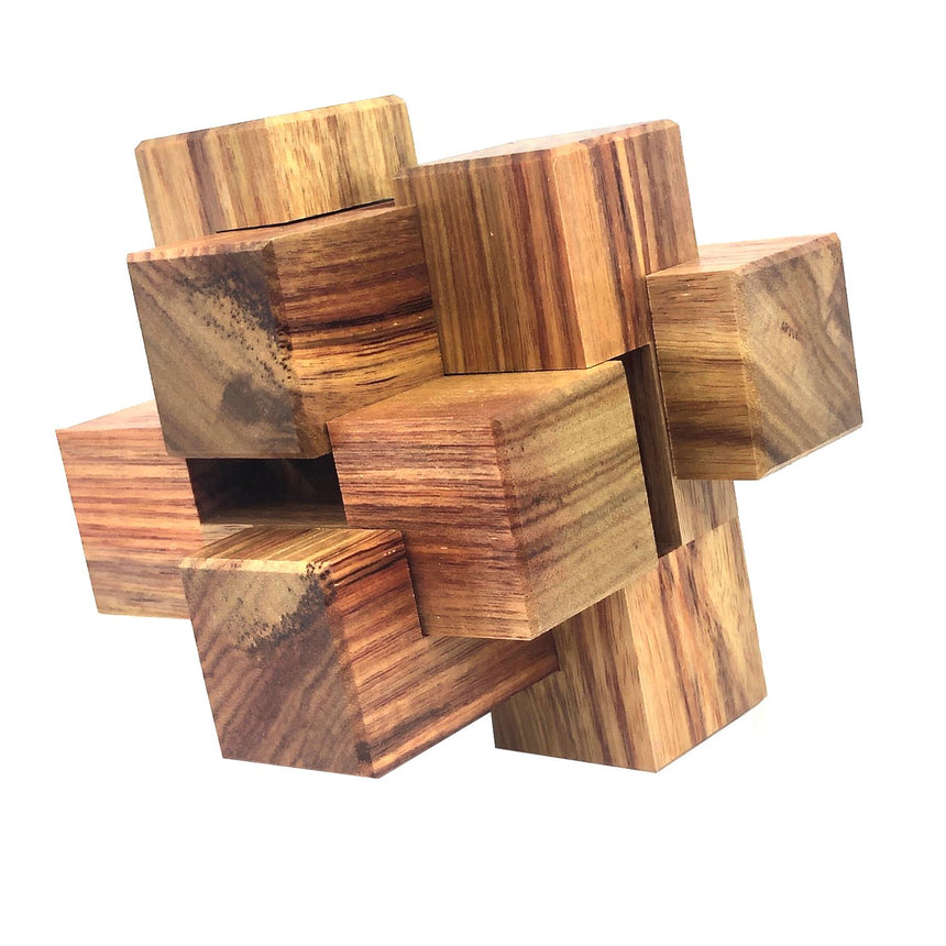 Wooden puzzle boxes, puzzle boxes for adults and escape room puzzles by CubicDissection.