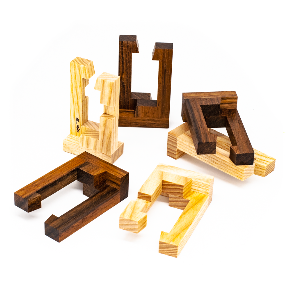 Japanese Wood Joint Burr - Cubic Dissection Interlocking Puzzle