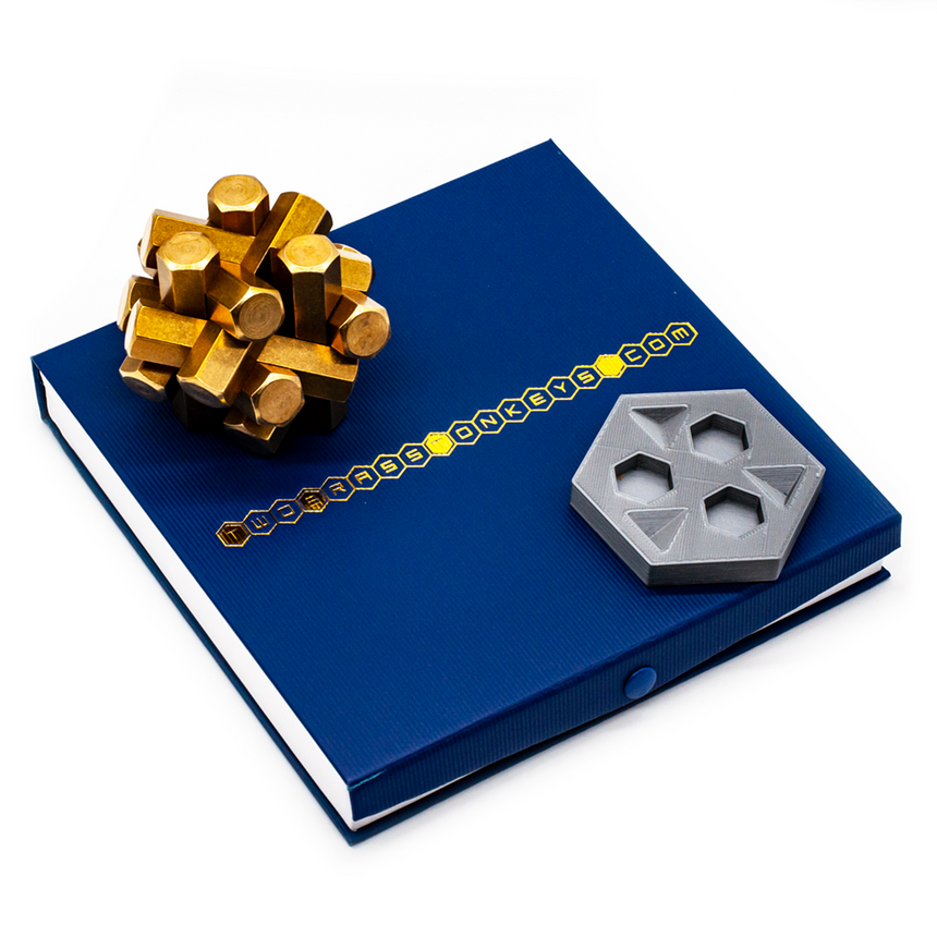 Metal Burr Puzzles, Adult Puzzles, Interlocking Puzzles by Cubic Dissection