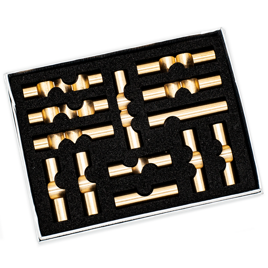 Metal Burr Puzzles, Adult Puzzles, Interlocking Puzzles by Cubic Dissection