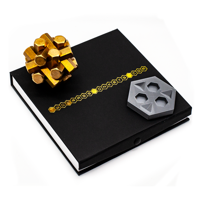 Metal Burr Puzzles, Adult Puzzles, Interlocking Puzzles by Cubic Dissection
