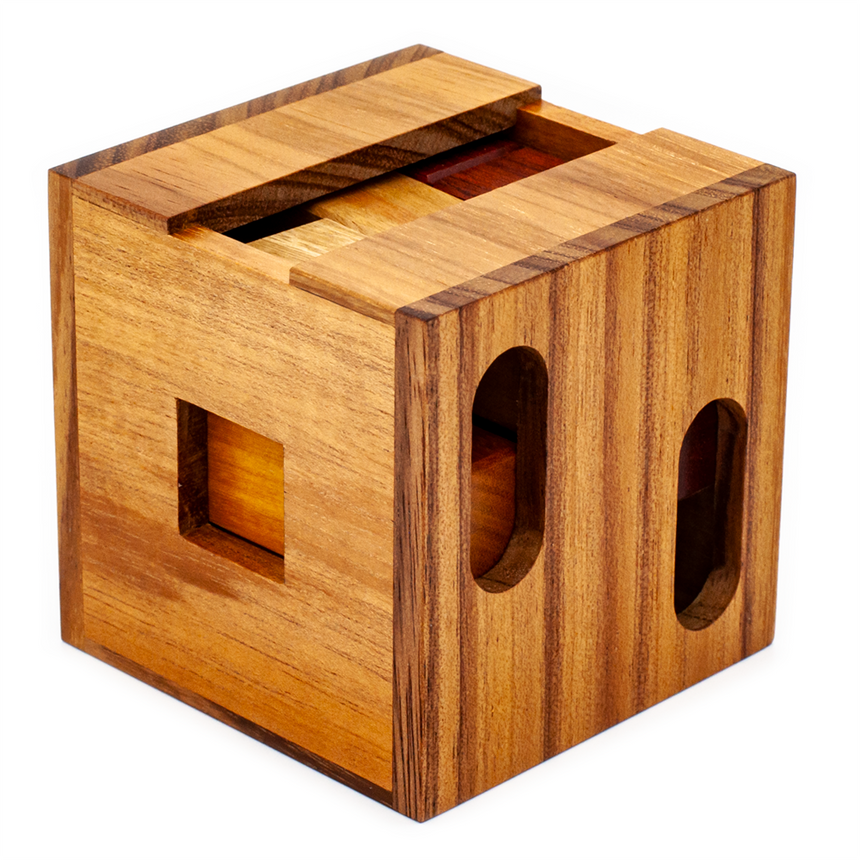 Sequential Discovery, Disassembly Puzzle, and Wooden Puzzle Box by Cubic Dissection