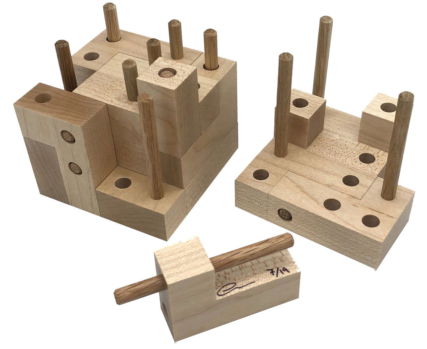 Burr puzzles, interlocking wood puzzles, and puzzles for adults by CubicDissection.