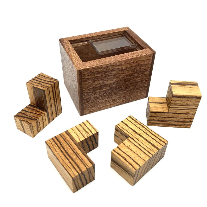 Wooden puzzle boxes, puzzle boxes for adults and escape room puzzles by CubicDissection.