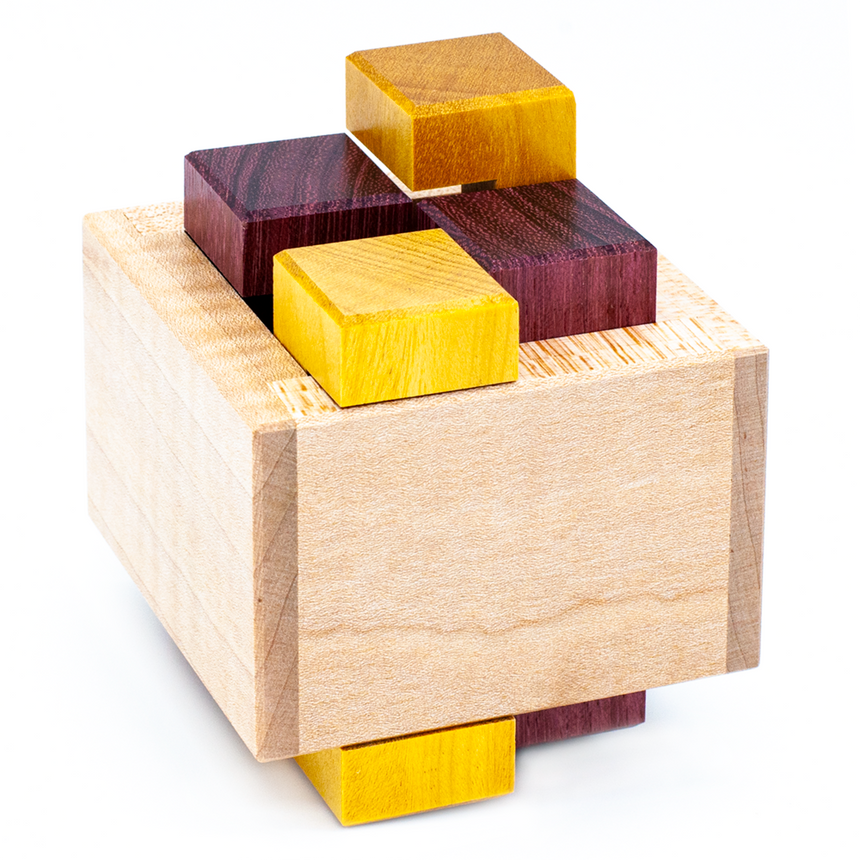Interlocking wood puzzle, mechanical puzzle, puzzles for adults by Cubic Dissection.