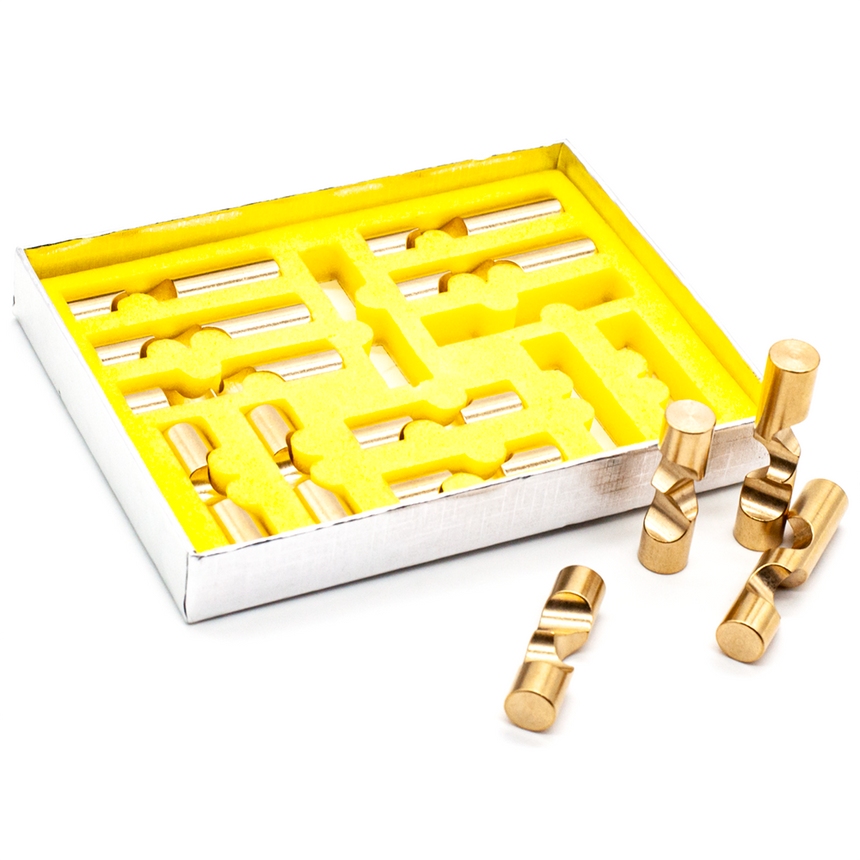 Metal Burr Puzzles, Adult Puzzles, Interlocking Puzzles by Cubic Dissection
