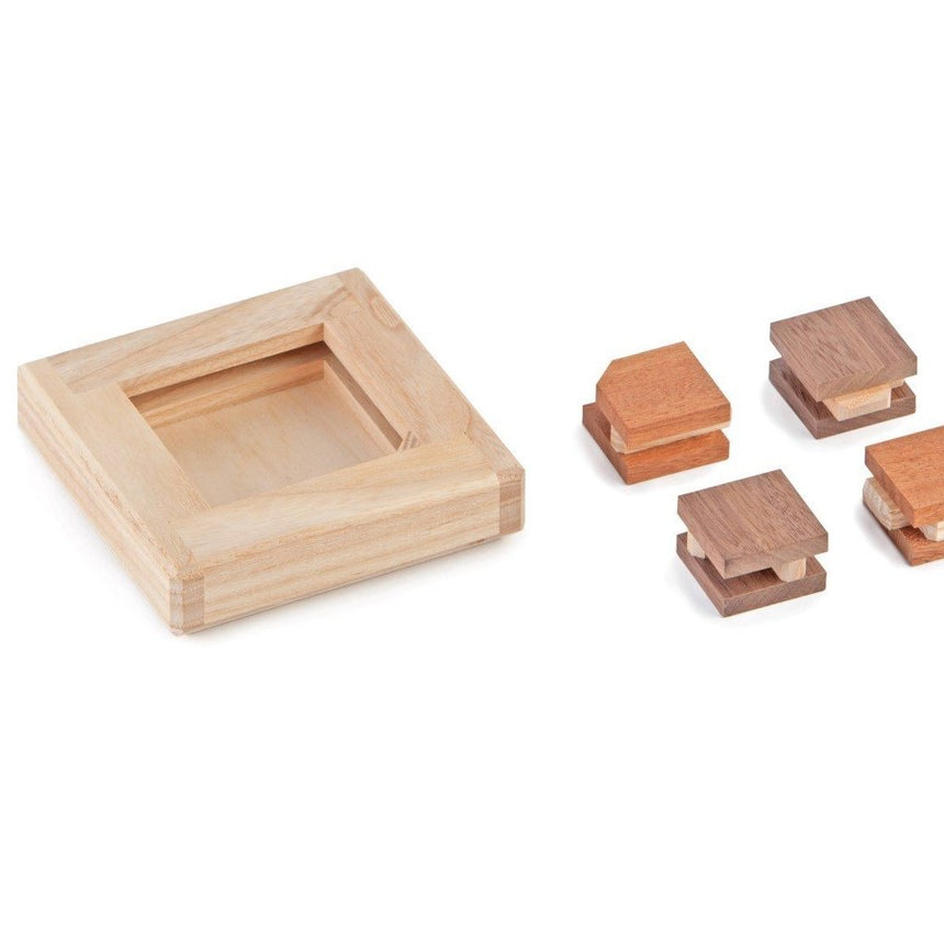 Burr puzzles, interlocking wood puzzles, and puzzles for adults by CubicDissection.